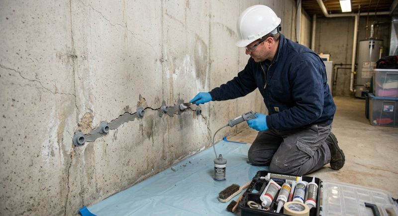 Basement Crack Repair in Dalton, GA