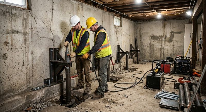 Basement Stabilization in Dalton, GA