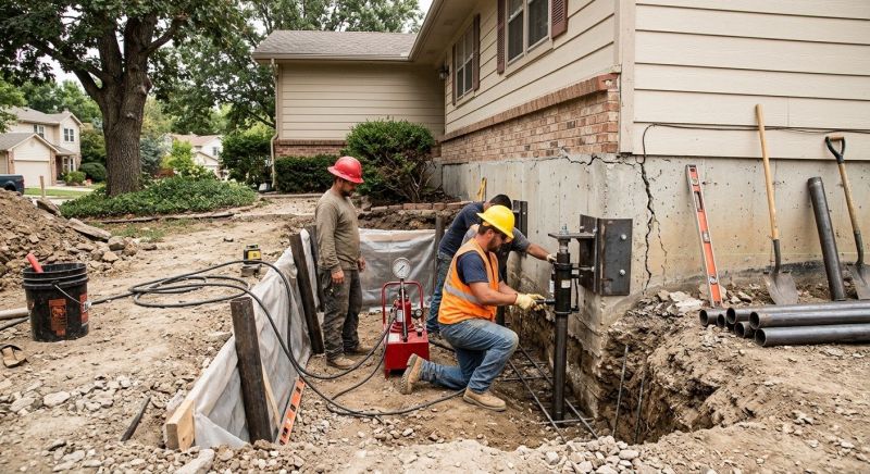 Cracked Foundation Repair in Hamilton County, TN