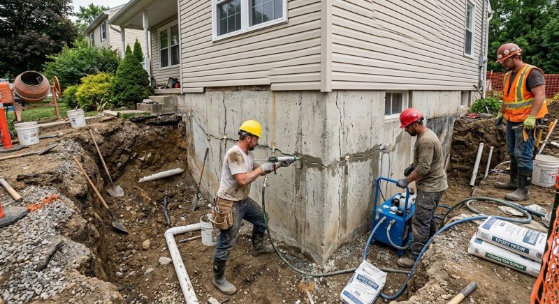 Cracked Foundation Repair in Walker County, GA