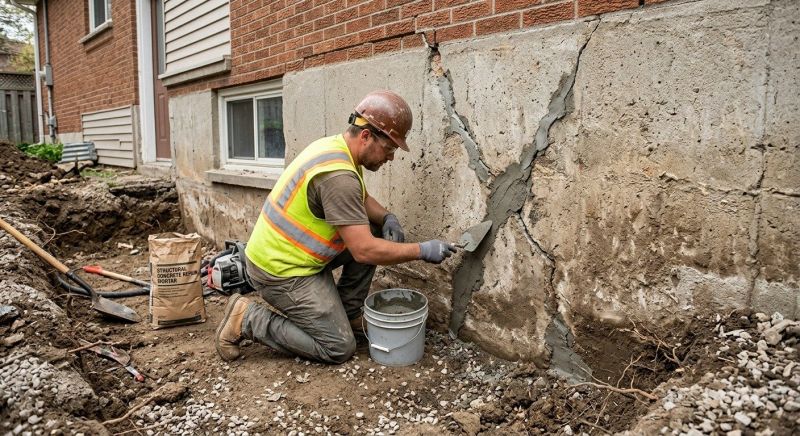 Foundation Crack Repair in Ooltewah, TN