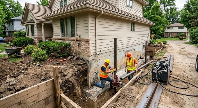 Foundation Settlement Repair in Dalton, GA