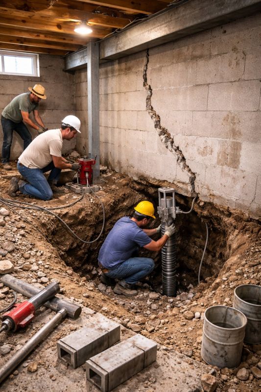 Foundation Structural Repair in Murray County, GA