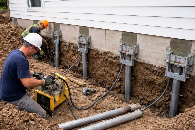 Helical Piers Installation in Dalton, GA