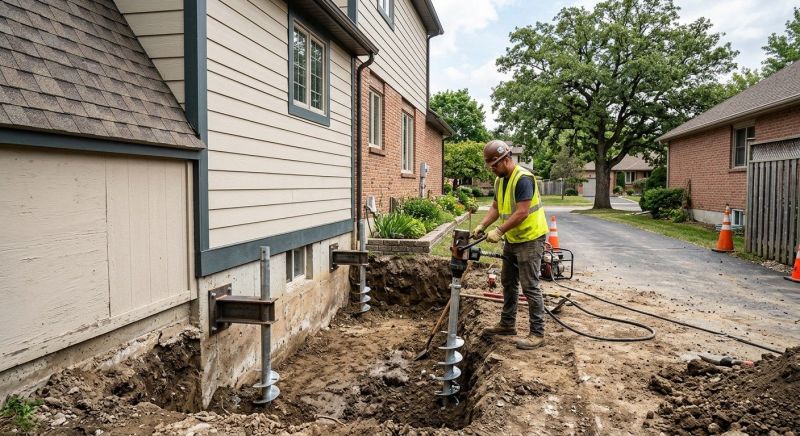 Helical Piers Installation in Dalton, GA