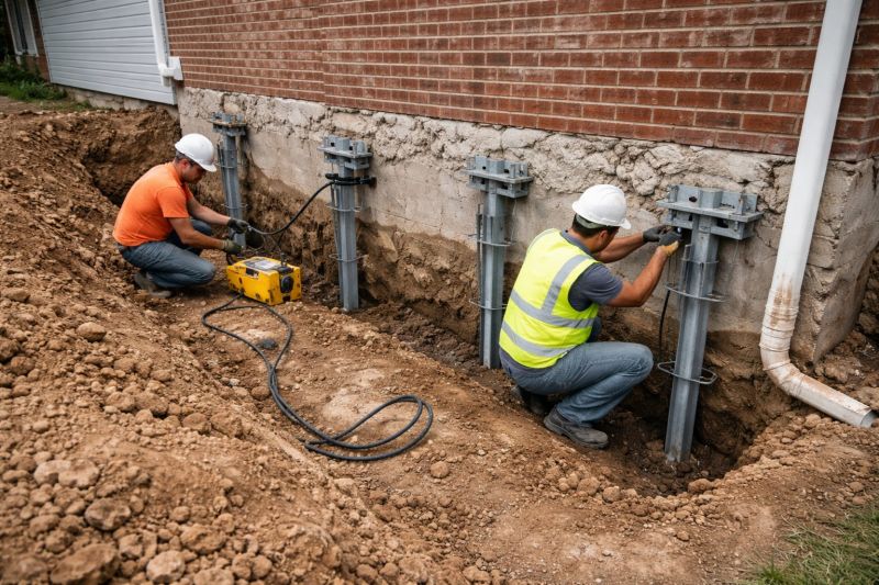Helical Piers Installation in Dalton, GA