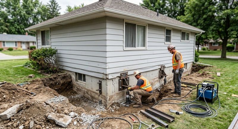 House Foundation Repair in Sugar Valley, GA