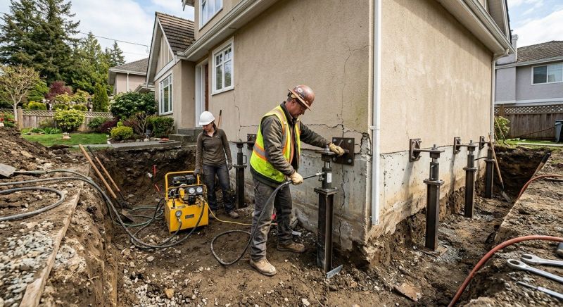 Sinking Foundation Repair in Catoosa County, GA
