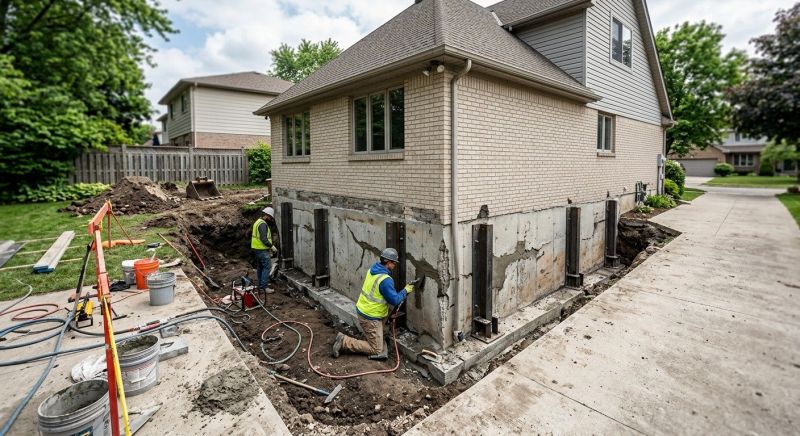 Sinking Foundation Repair in Dalton, GA