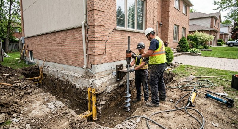 Sinking Foundation Repair in Ooltewah, TN