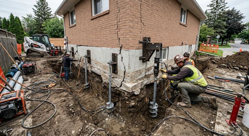 Sinking Foundation Repair in Ringgold, GA