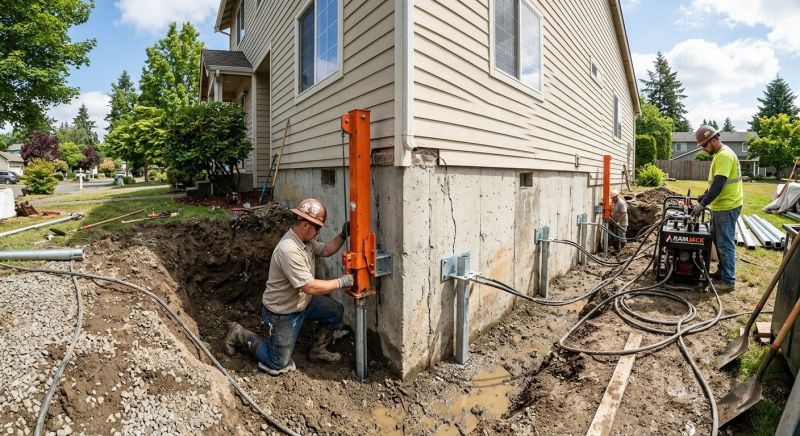 Sinking Foundation Repair in Rossville, GA